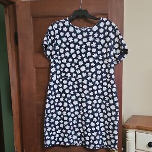 Old Navy Navy Blue Floral  Dress